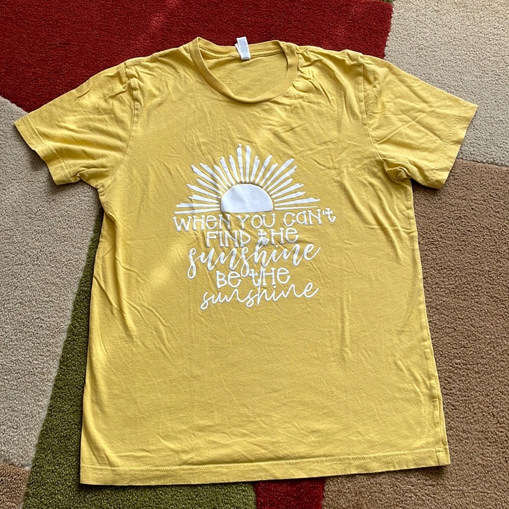 Bella-Canvas size medium yellow T-shirt